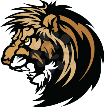 Royalty Free Clipart Image of a Lions