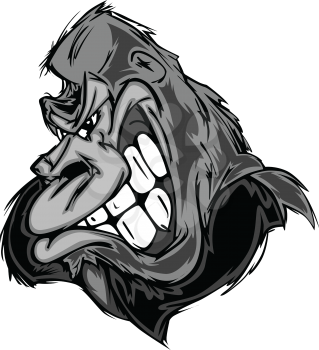 Royalty Free Clipart Image of a Gorilla