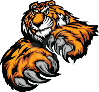 Royalty Free Clipart Image of a Tiger