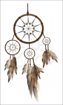 Royalty Free Clipart Image of a Dream Catcher