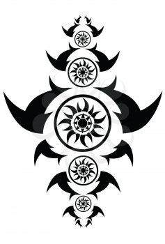 Royalty Free Clipart Image of a Tribal Design