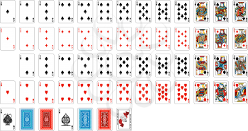 Royalty Free Clipart Image of a Deck of Cards
