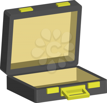 Royalty Free Clipart Image of a Leather Briefcase
