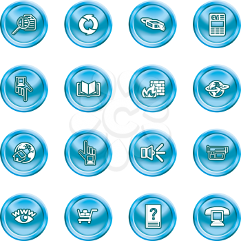 Royalty Free Clipart Image of Internet Web Icons
