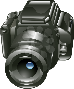 Royalty Free Clipart Image of a Digital Camera