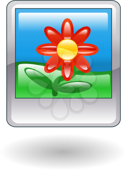 Royalty Free Clipart Image of a Photo of a Flower