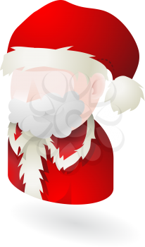 Royalty Free Clipart Image of an Illustration of Santa Clause