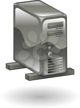 Royalty Free Clipart Image of a Computer Server