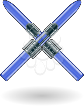 Royalty Free Clipart Image of Skis