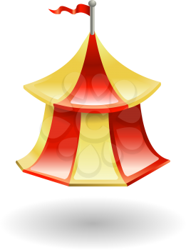 Royalty Free Clipart Image of  Circus Tent