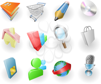 Royalty Free Clipart Image of Application Icons