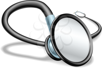 Royalty Free Clipart Image of a Stethoscope 