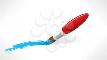Royalty Free Clipart Image of a Paintbrush 