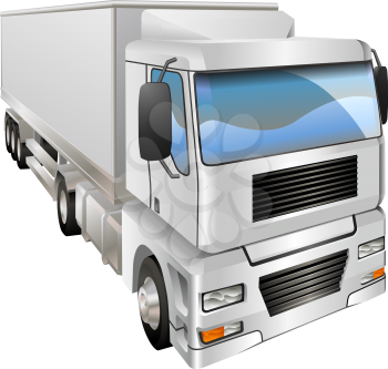 Royalty Free Clipart Image of a Haulage Truck 