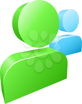 Illustration of messenger people social media networking icon