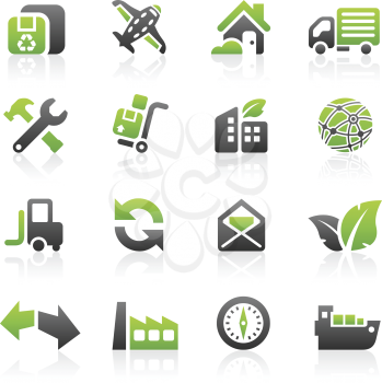 Royalty Free Clipart Image of Environmental Icons