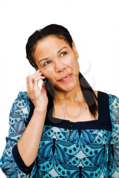 Royalty Free Photo of a Woman Talking on her Cell Phone