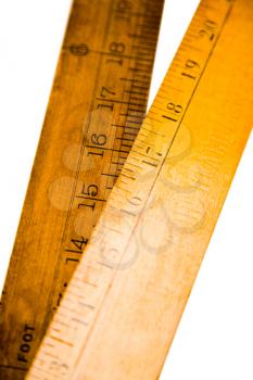 Royalty Free Photo of a Wooden Ruler