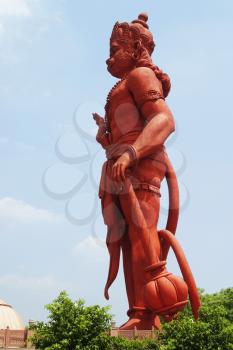 Idol of Lord Hanuman at a temple, Chhatarpur Temple, New Delhi, India