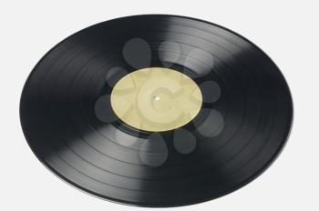 Close-up of a gramophone record