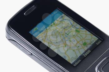 Close-up of Gps mobile phone