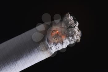 Close-up of a burning cigarette