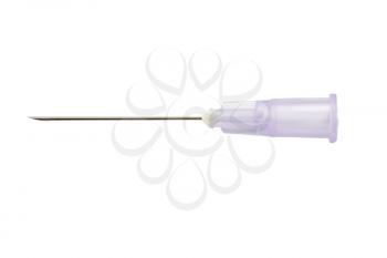 Close-up of a syringe needle