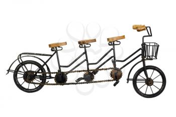 Three seater tandem bicycle