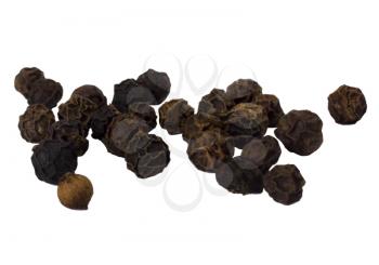 Close-up of black peppercorns