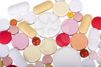 Close-up of assorted tablets