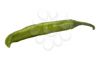 Close-up of a green chili pepper
