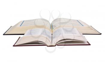 Close-up of the Koran and the Bible