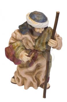 Close-up of a figurine of Saint Joseph