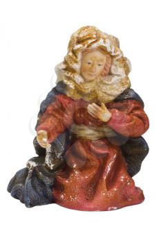 Close-up of a figurine of Virgin Mary