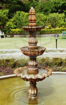 Fountain in a park, Jim Corbett National Park, Nainital, Uttarakhand, India