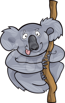 Royalty Free Clipart Image of a Koala Bear