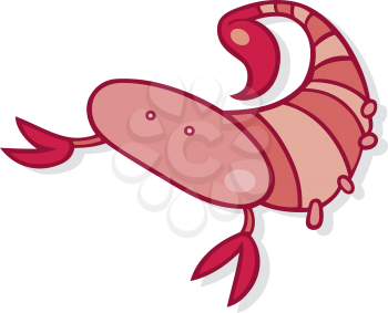 Royalty Free Clipart Image of a Scorpio