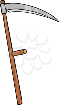 Royalty Free Clipart Image of a Scythe