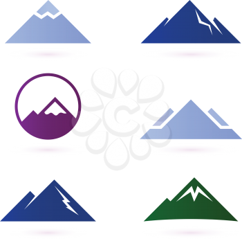 Royalty Free Clipart Image of Mountains
