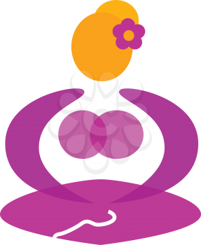 Royalty Free Clipart Image of a Wellness Symbol