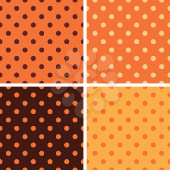 Royalty Free Clipart Image of Spotted Backgrounds