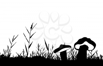 Royalty Free Clipart Image of Mushrooms