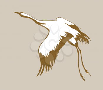Royalty Free Clipart Image of a Crane