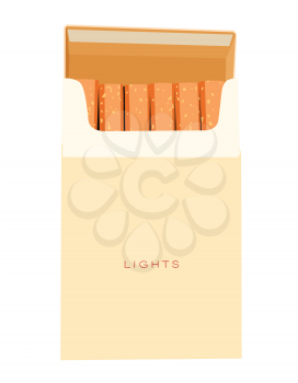 Royalty Free Clipart Image of a Pack of Cigarettes