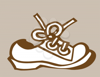 Royalty Free Clipart Image of an Old Shoe