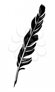 Royalty Free Clipart Image of a Feather Pen