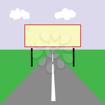 Royalty Free Clipart Image of a Billboard