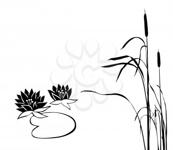 Royalty Free Clipart Image of a Marsh