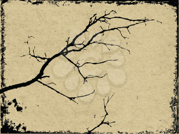 Royalty Free Clipart Image of a Tree Branch
