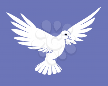 Royalty Free Clipart Image of a Dove 